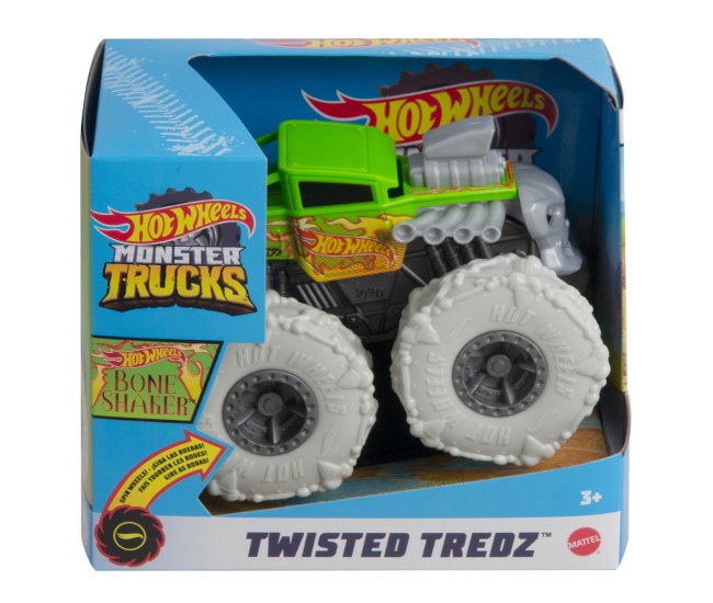 Hot wheels monster truck masinuta twister tredz bone shaker scara 1:43 Hot wheels monster truck masinuta twister tredz bone shaker scara 1:43
