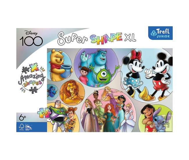 Puzzle trefl primo super shape xxl 160 disney 100 lumea disney Puzzle trefl primo super shape xxl 160 disney 100 lumea disney