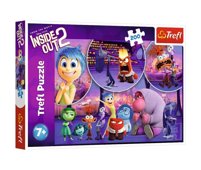 Puzzle trefl 200 disney inside out 2 emotiile copiilor Puzzle trefl 200 disney inside out 2 emotiile copiilor
