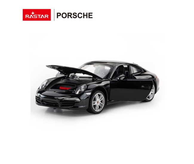 Masinuta metalica porsche 911 negru scara 1 la 24 Masinuta metalica porsche 911 negru scara 1 la 24