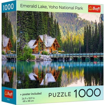 Puzzle trefl 1000 colectia sua lacul emerald parcul national yoho poster inclus Puzzle trefl 1000 colectia sua lacul emerald parcul national yoho poster inclus