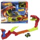 Hot wheels monster truck set de joaca pista invinge sarpele urias cu masinuta bone shaker inclusa