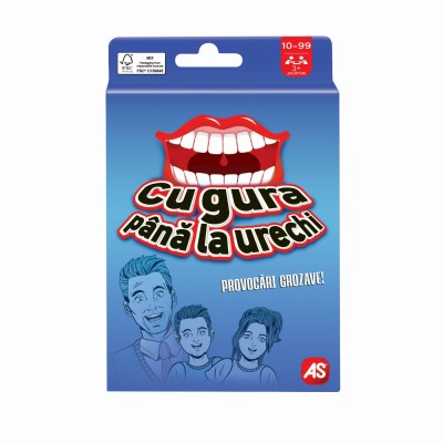 Joc de carti cu gura pana la urechi Joc de carti cu gura pana la urechi