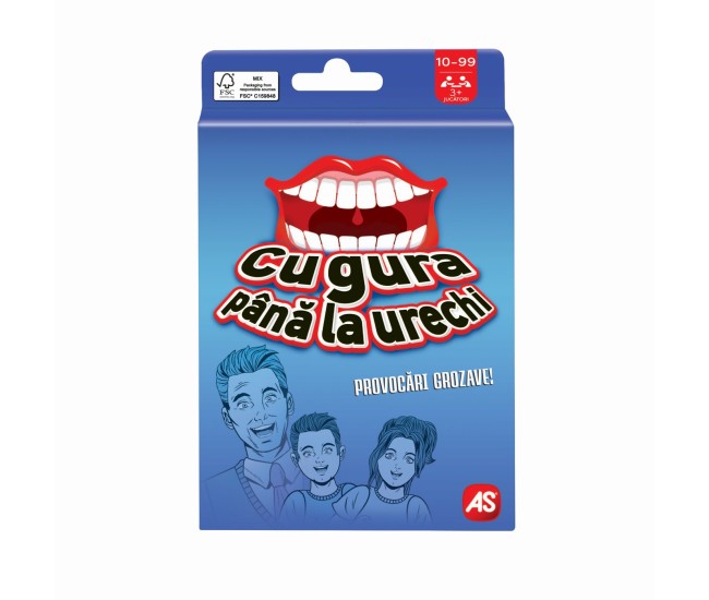 Joc de carti cu gura pana la urechi Joc de carti cu gura pana la urechi