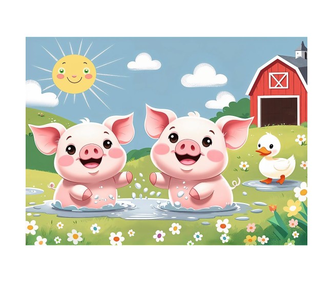 Puzzle trefl 30 viata fericita la tara Puzzle trefl 30 viata fericita la tara