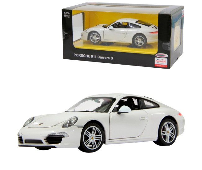 Masinuta metalica porsche 911 alb scara 1 la 24 Masinuta metalica porsche 911 alb scara 1 la 24