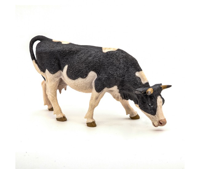 Papo figurina vaca alb cu negru