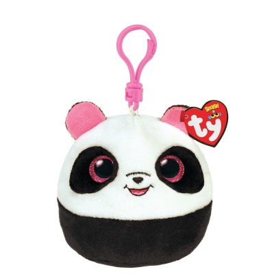 Plus breloc ty 8.5cm squishy beanies panda bamboo