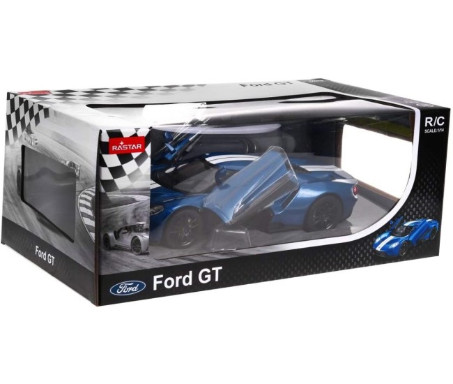 Masina cu telecomanda ford gt albastru cu scara 1 la 14 Masina cu telecomanda ford gt albastru cu scara 1 la 14