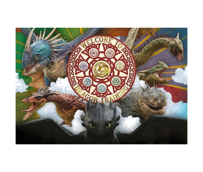 Puzzle trefl 100 cum sa iti dresezi dragonul dragoni in actiune Puzzle trefl 100 cum sa iti dresezi dragonul dragoni in actiune