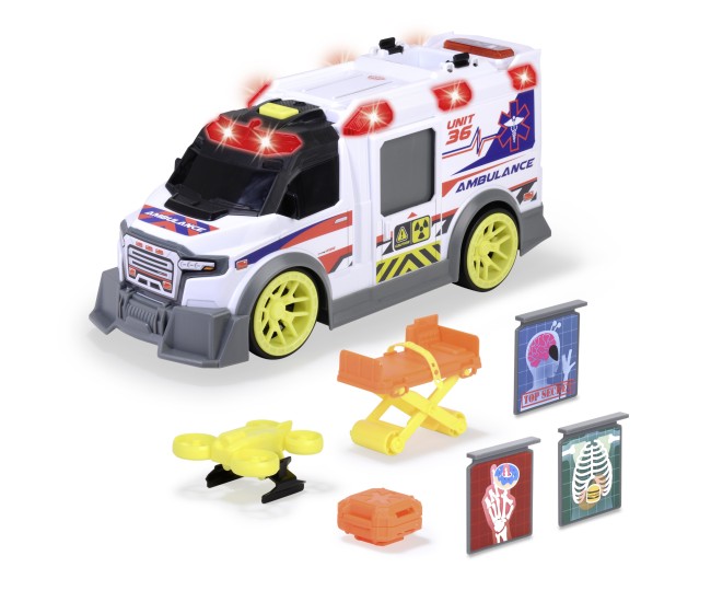 Dickie toys ambulanta cu lumini si sunete 35.5cm Dickie toys ambulanta cu lumini si sunete 35.5cm