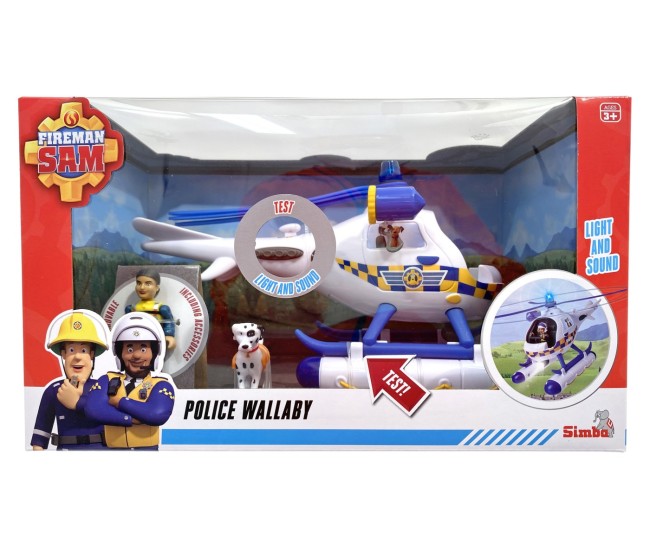 Pompierul sam elicoperul de politie wallaby Pompierul sam elicoperul de politie wallaby