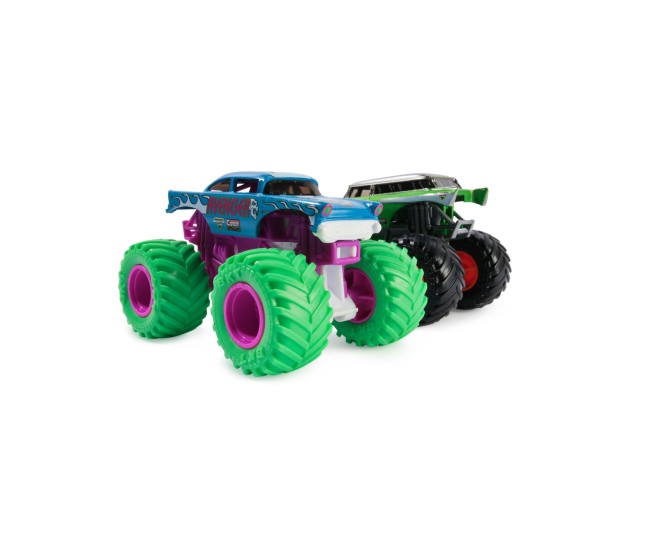 Monster jam set 2 masinute metalice avenger scara 1 la 64 Monster jam set 2 masinute metalice avenger scara 1 la 64