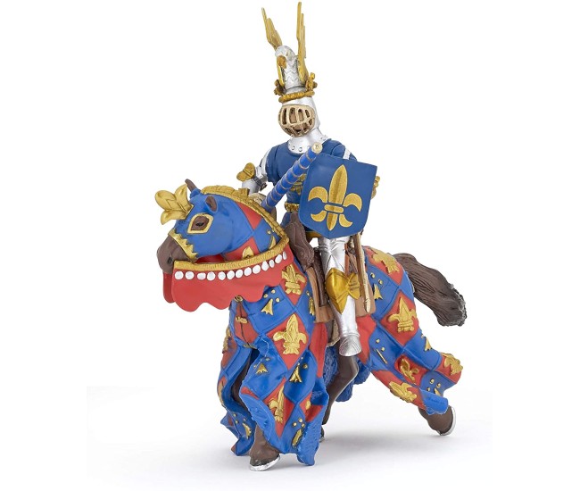 Papo figurina cavaler crin albastru Papo figurina cavaler crin albastru