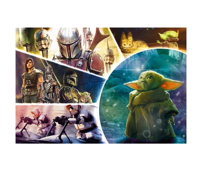 Puzzle trefl 100 starwars baby yoda madalorianul