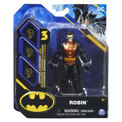 Figurina robin articulata 10cm cu 3 accesorii surpriza