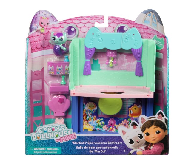 Gabbys dollhouse filmul camere pentru casa de papusi a lui gabby baie cu figurine si accesorii Gabbys dollhouse filmul camere pentru casa de papusi a lui gabby baie cu figurine si accesorii