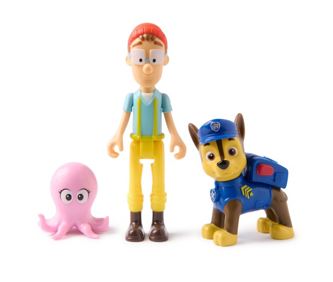 Patrula catelusilor set 3 figurine chase si capitanul turbot Patrula catelusilor set 3 figurine chase si capitanul turbot