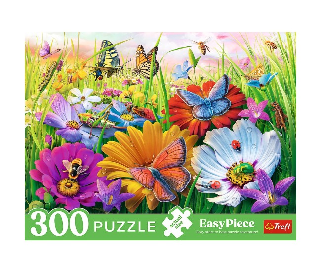 Puzzle trefl 300 easy piece insecte in lunca Puzzle trefl 300 easy piece insecte in lunca