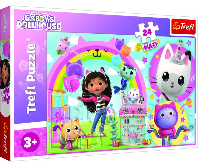 Puzzle trefl 24 maxi gabbys dollhouse casa lui gabby Puzzle trefl 24 maxi gabbys dollhouse casa lui gabby