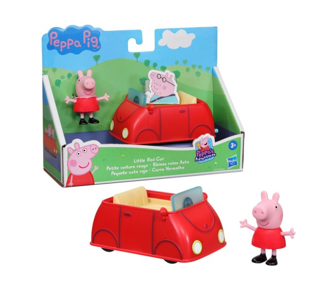 Peppa pig vehicul cu figurina micuta masina rosie Peppa pig vehicul cu figurina micuta masina rosie