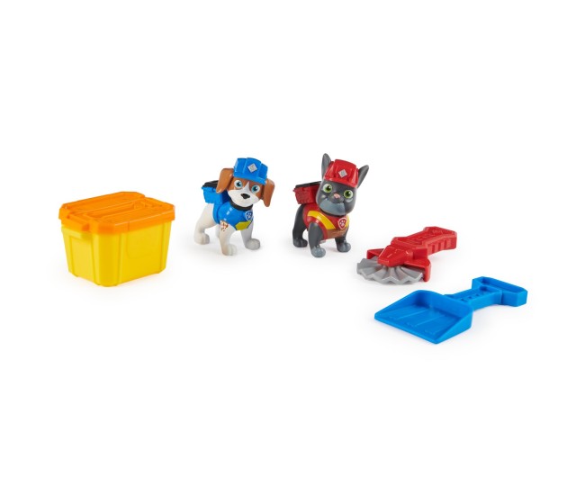 Patrula catelusilor echipa rubble set 2 figurine charger si wheeler Patrula catelusilor echipa rubble set 2 figurine charger si wheeler