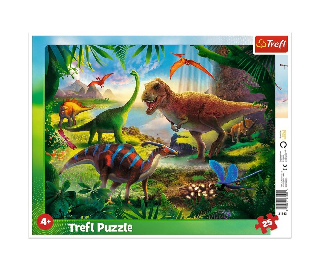 Puzzle 25 plansa dinozauri Puzzle 25 plansa dinozauri