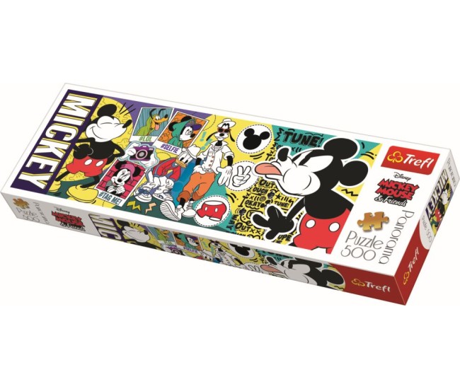 Puzzle trefl panorama 500 legendarul mickey mouse Puzzle trefl panorama 500 legendarul mickey mouse