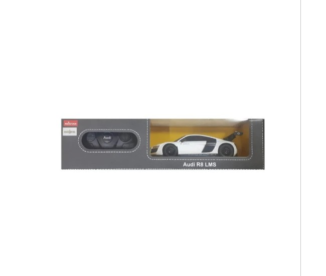 Masina cu telecomanda audi r8 alb cu scara 1 la 24 Masina cu telecomanda audi r8 alb cu scara 1 la 24