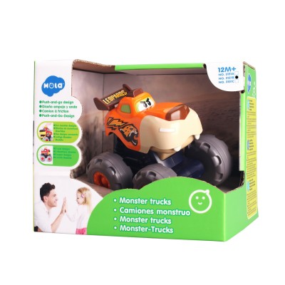 Masinuta bebe monster truck leopardul infuriat