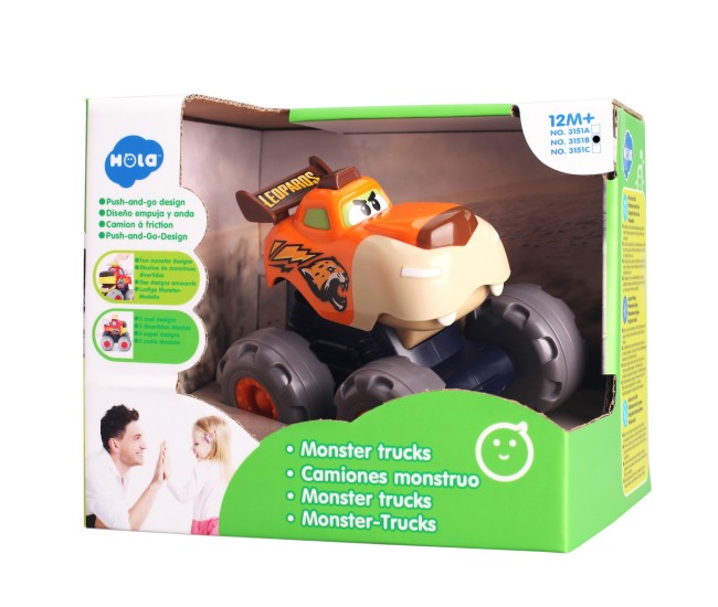 Masinuta bebe monster truck leopardul infuriat Masinuta bebe monster truck leopardul infuriat