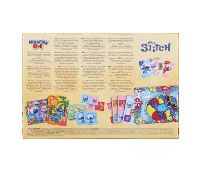 Trefl disney stitch set de jocuri mix and play 8in1 Trefl disney stitch set de jocuri mix and play 8in1