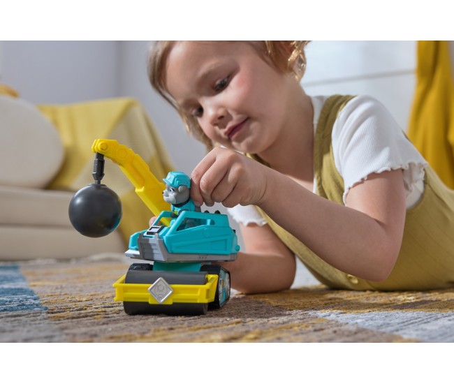 Patrula catelusilor rubble and crew motor si tractorul cu bila de demolare Patrula catelusilor rubble and crew motor si tractorul cu bila de demolare