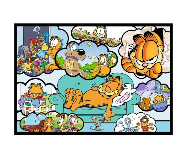 Puzzle trefl 4x250 lui garfield nu ii place ziua de luni Puzzle trefl 4x250 lui garfield nu ii place ziua de luni