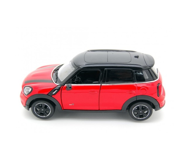 Masinuta metalica minicooper rosu scara 1 la 24 Masinuta metalica minicooper rosu scara 1 la 24