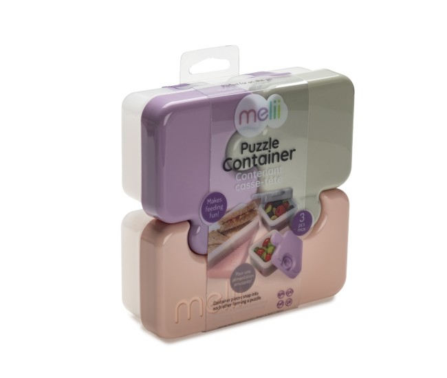 Recipient hrana bebe model puzzle, melii, gri&mov Recipient hrana bebe model puzzle, melii, gri&mov