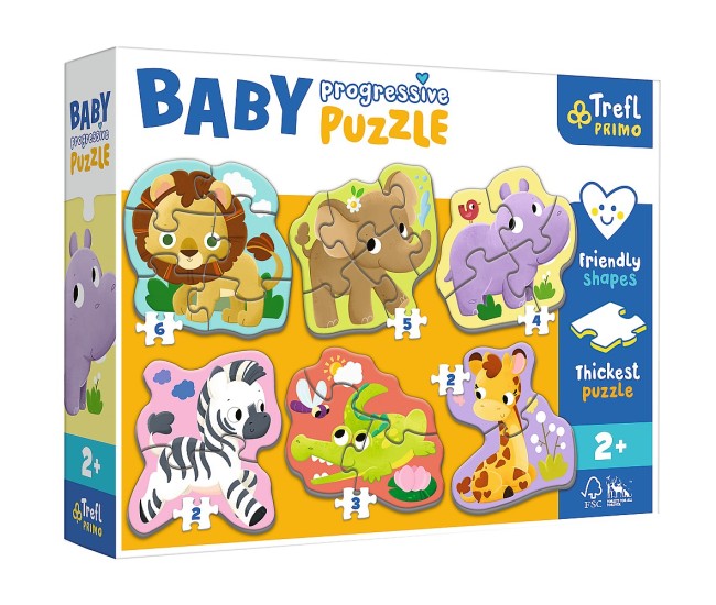 Puzzle trefl primo baby progressive safari Puzzle trefl primo baby progressive safari