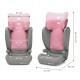 Scaun auto kinderkraft i-spark, i-size 100-150 cm, pink Scaun auto kinderkraft i-spark, i-size 100-150 cm, pink