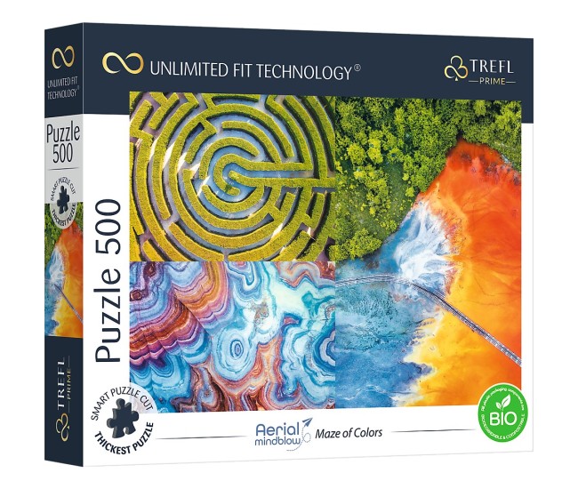 Puzzle trefl uft 500 labirinturi de culori Puzzle trefl uft 500 labirinturi de culori