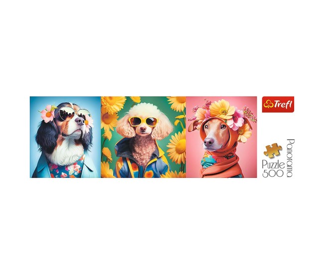 Puzzle trefl 500 panorama saptamana modei cateilor