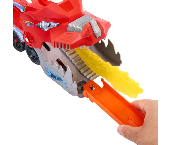 Hot wheels city transportator suprem cu 2 dragoni