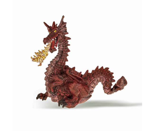 Papo figurina dragon rosu cu flacara Papo figurina dragon rosu cu flacara