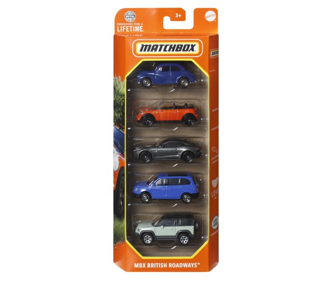 Matchbox set 5 masinute metalice mbx british roadways scara 1:64 Matchbox set 5 masinute metalice mbx british roadways scara 1:64
