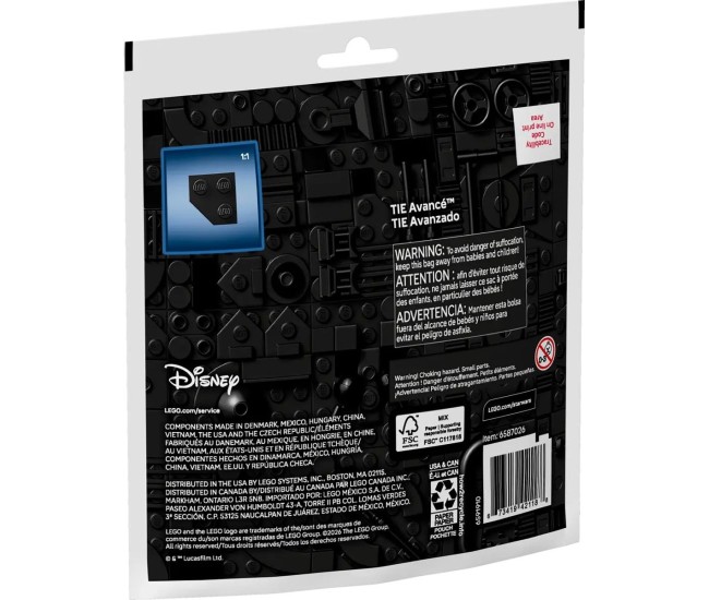Lego star wars miniconstructie tie advanced 30727
