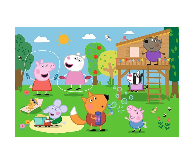 Puzzle trefl 24 maxi peppa pig distractia din iarba Puzzle trefl 24 maxi peppa pig distractia din iarba