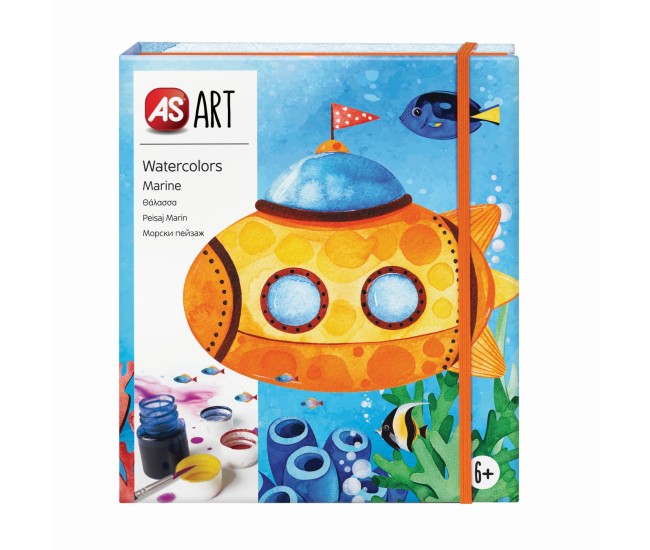Set desen as art acuarela peisaj marin Set desen as art acuarela peisaj marin