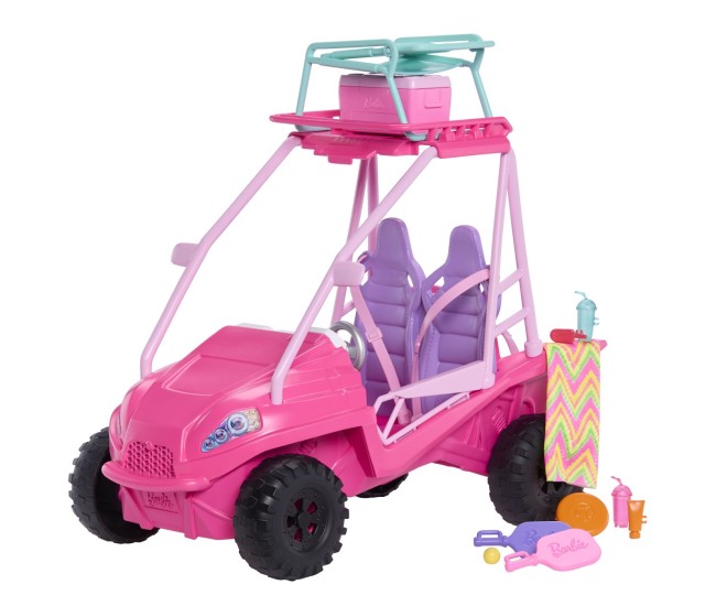 Barbie mysteries detectivi pe plaja masinuta buggy si accesorii Barbie mysteries detectivi pe plaja masinuta buggy si accesorii