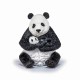 Papo figurina urs panda sezand cu pui in brate Papo figurina urs panda sezand cu pui in brate