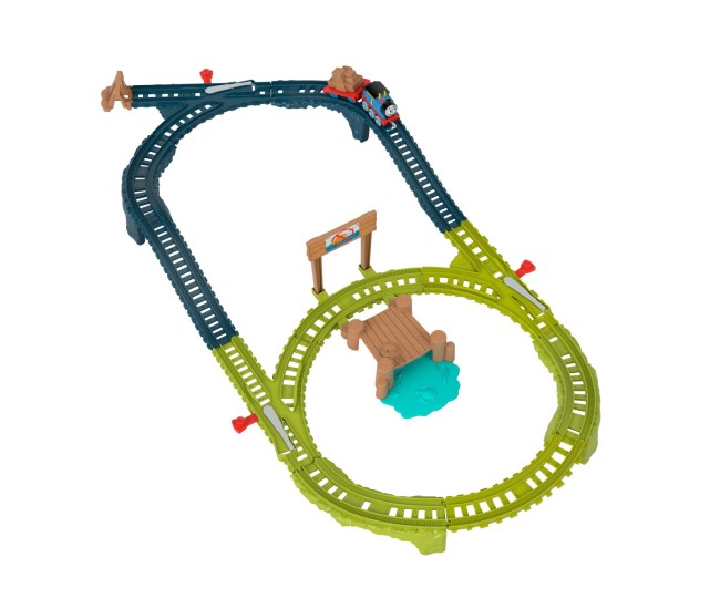 Thomas set de joaca cu locomotiva push along thomas si accesorii
