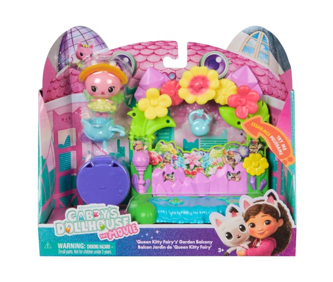 Gabbys dollhouse filmul set balconul gradina fermecata si figurina kitty cu accesorii Gabbys dollhouse filmul set balconul gradina fermecata si figurina kitty cu accesorii